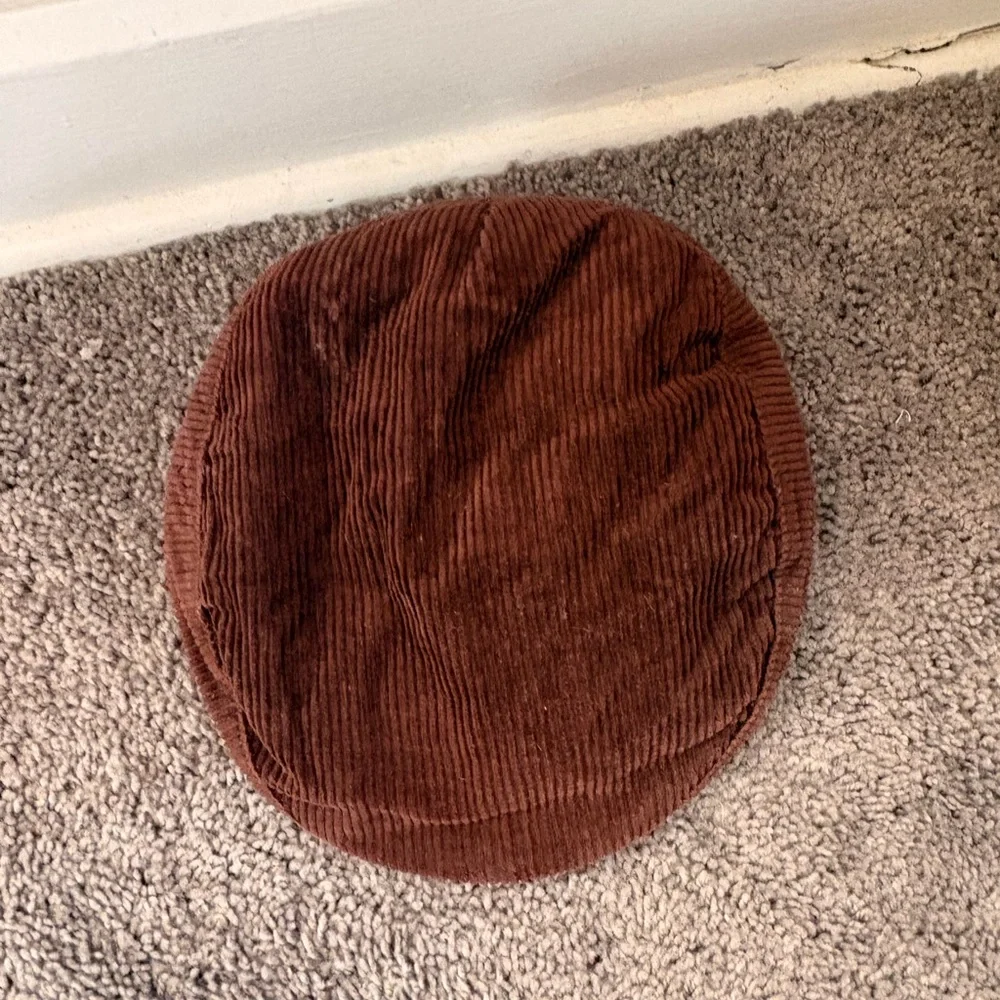Vintage Brown Corduroy Newsboy Hat | Baker‎ Boy Cap | 90s Academia
